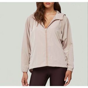 Soia & KyoโOaklynn Lightweight Jacket size S M Blush Pink Full Zip Hooded